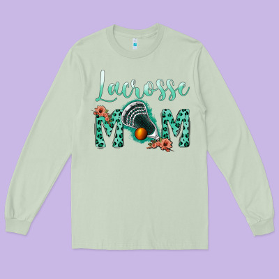 Lacrose Mom Long Sleeve Tee Designed By Jasminsmagicworld
