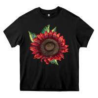 Black ProCut Red Sunflower Heavy Core Tee - LillyAllenDesigns