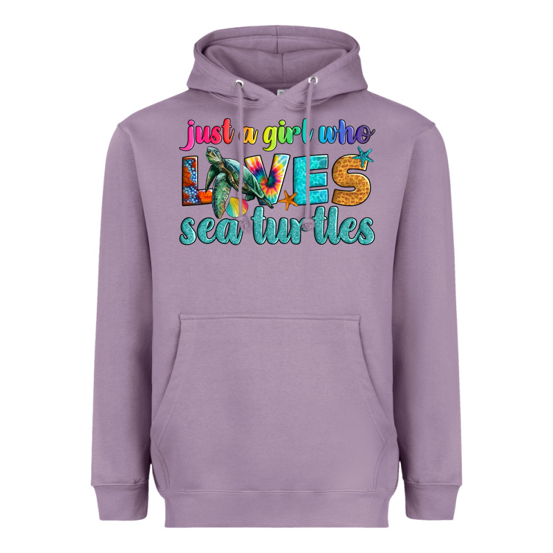 Just A Girl Who Loves Sea Turtle Heavyweight Hoodie by Artiststas | Teevron