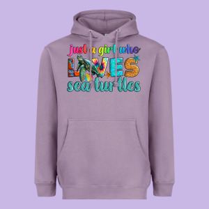 Just A Girl Who Loves Sea Turtle Heavyweight Hoodie Designed By Artiststas
