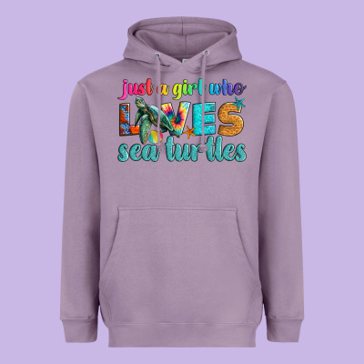 Just A Girl Who Loves Sea Turtle Heavyweight Hoodie Designed By Artiststas
