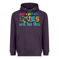 Plum just a girl who loves sea turtle Heavyweight Hoodie - Artiststas