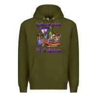 Army Green spells and potions for all afflictions Premium Hoodie - BundleAndBundleShop