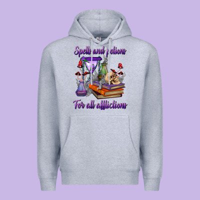 Spells And Potions For All Afflictions Premium Hoodie Designed By Bundleandbundleshop