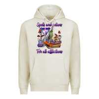 Oatmeal Heather spells and potions for all afflictions Premium Hoodie - BundleAndBundleShop
