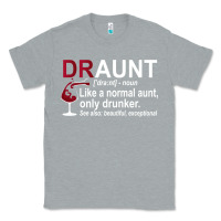 Heather Grey Funny Drunk Aunt Definition DRAUNT Gift For Auntie Classic Tee - minhPixels