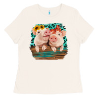 Bone Cute Couple Pigs Ladies Tee - Bettercallsaul