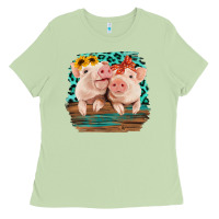 Matcha Cute Couple Pigs Ladies Tee - Bettercallsaul
