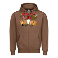 Chestnut christmas calories dont count Zipper Hoodie - CowhideDigitalArt