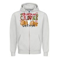 Dove Grey christmas calories dont count Zipper Hoodie - CowhideDigitalArt