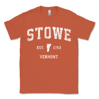 Copper Stowe Vermont Vt Vintage Athletic Sports Classic Tee - minhPixels
