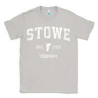 Moon Dust Stowe Vermont Vt Vintage Athletic Sports Classic Tee - minhPixels