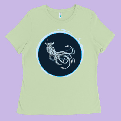 Sea Emperor Transparent Graphic Ladies Tee Designed By Bettercallsaul