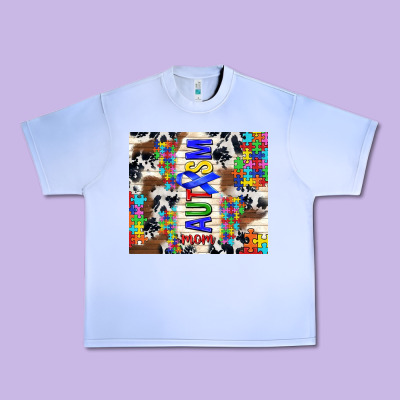 Autism Mom Puzzle Ribbon Urban Heavy Tee Designed By Tumblerdesignbyshophia