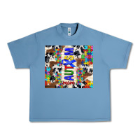 Pebble Blue autism mom puzzle ribbon Urban Heavy Tee - TumblerDesignByShophia