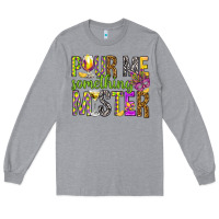 Heather Grey Pour me something mister Marri Gras Long Sleeve Tee - HowdyJamesFarm