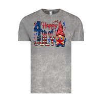 Cloud Rock Happy 4th Of July with gnome Vintage Tee - HowdyJamesFarm