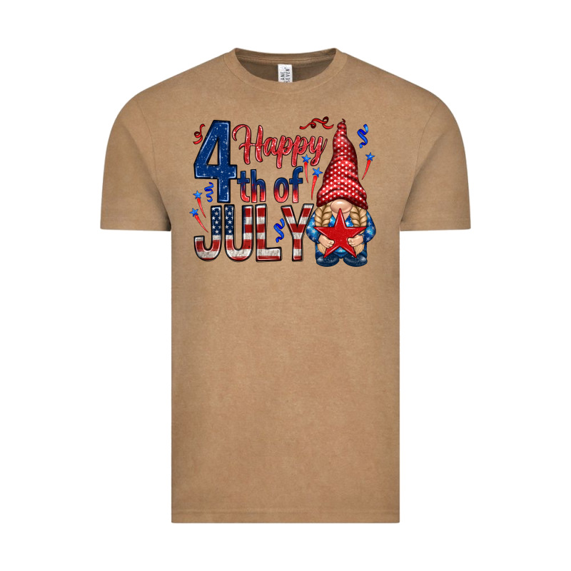 Happy 4th Of July With Gnome Vintage Tee by HowdyJamesFarm | Teevron