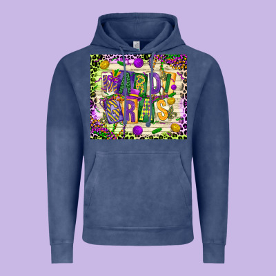 Mardi Gras Vintage Hoodie Designed By Cowgirlartshop
