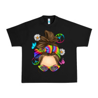 Black messy bun tie dye Urban Heavy Tee - RanaPortraitStore