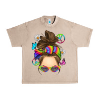 French Oak messy bun tie dye Urban Heavy Tee - RanaPortraitStore