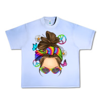 Grape Ice messy bun tie dye Urban Heavy Tee - RanaPortraitStore