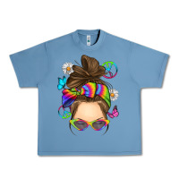 Pebble Blue messy bun tie dye Urban Heavy Tee - RanaPortraitStore