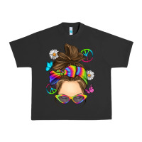 Pigment Black messy bun tie dye Urban Heavy Tee - RanaPortraitStore