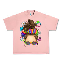 Salmon messy bun tie dye Urban Heavy Tee - RanaPortraitStore