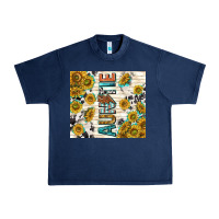 Navy auntie with lightning bolt Urban Heavy Tee - TumblerDesignByShophia