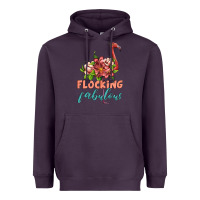 Plum flamingo flocking fabulous Heavyweight Hoodie - Artiststas