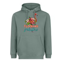 Sage flamingo flocking fabulous Heavyweight Hoodie - Artiststas