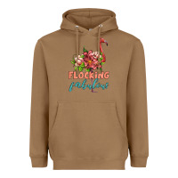 Toasted Coconut flamingo flocking fabulous Heavyweight Hoodie - Artiststas