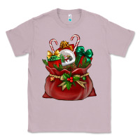 Lilac Chrismas Santa claus bag Classic Tee - NancyCooperArtShop