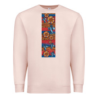 Pale Pink usa flag and cross penwraps Premium Sweatshirt - Artiststas