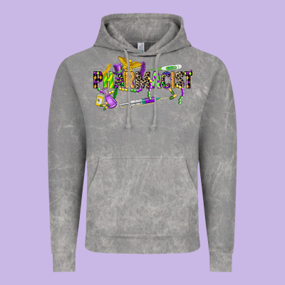 Mardi Gras Pharmacist Vintage Hoodie Designed By Cowgirlartshop