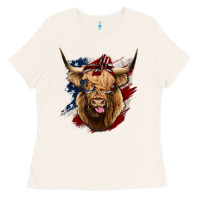 Bone American Highland Cow Ladies Tee - Bettercallsaul
