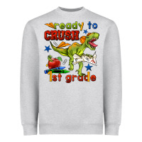 Heather Grey ready to crush 1st grade Heavyweight Sweatshirt - BundleAndBundleShop