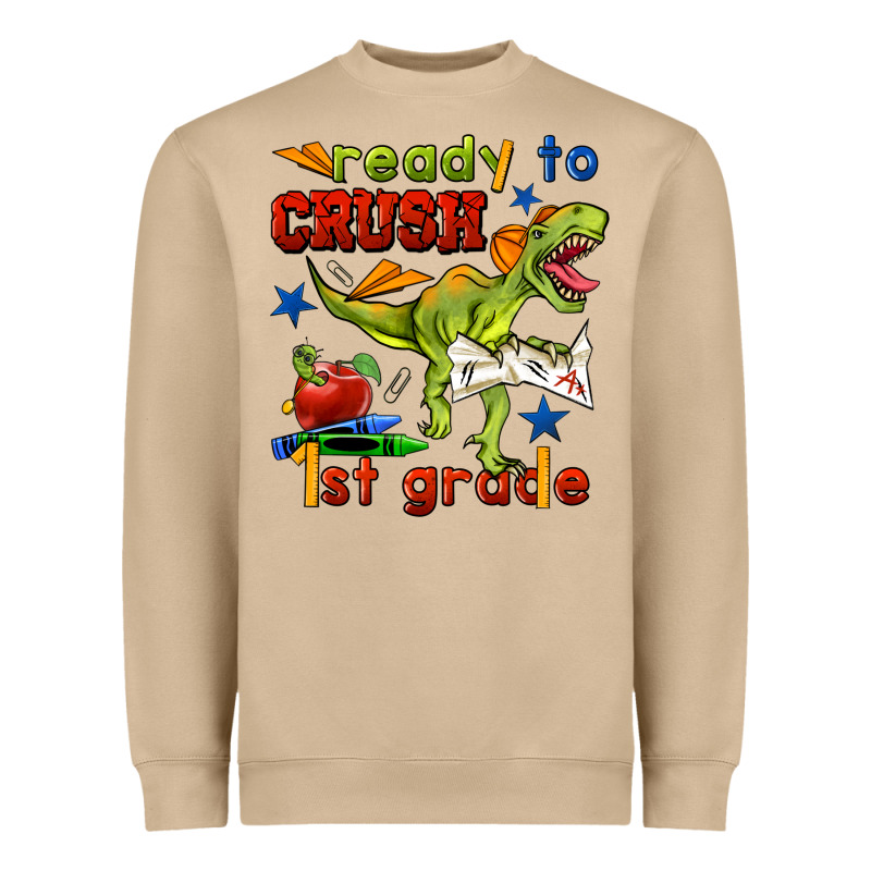 Ready To Crush 1st Grade Heavyweight Sweatshirt by BundleAndBundleShop | Teevron