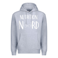 Heather Grey Womens Nutritionist Gifts For Health Coach or Registered Dietitian Premium Hoodie - minhPixels