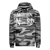 Slate Camo Womens Nutritionist Gifts For Health Coach or Registered Dietitian Premium Hoodie - minhPixels