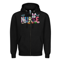 Black easter nurse Zipper Hoodie - CowhideDigitalArt
