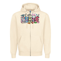 Sandshell easter nurse Zipper Hoodie - CowhideDigitalArt