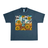 Midnight Navy aunt sunflower leopard glitter Urban Heavy Tee - TumblerDesignByShophia