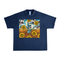 Aunt Sunflower Leopard Glitter Urban Heavy Tee | Teevron
