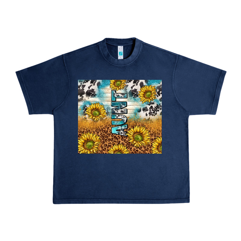 Aunt Sunflower Leopard Glitter Urban Heavy Tee by TumblerDesignByShophia | Teevron
