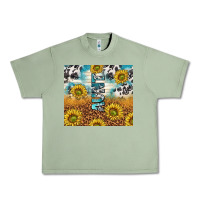 Oil Green aunt sunflower leopard glitter Urban Heavy Tee - TumblerDesignByShophia