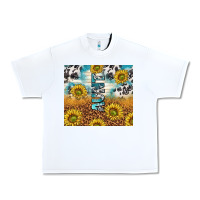 White aunt sunflower leopard glitter Urban Heavy Tee - TumblerDesignByShophia