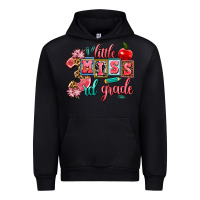 Black little miss 3rd grade Urban Hoodie - AdoDesignShop