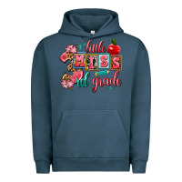 Pigment Midnight Navy little miss 3rd grade Urban Hoodie - AdoDesignShop